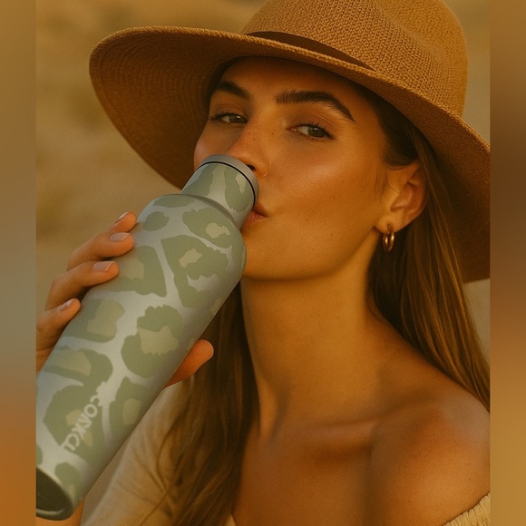 Corkcicle Snow Leopard Canteen 16oz NWOT - Picture 3 of 3